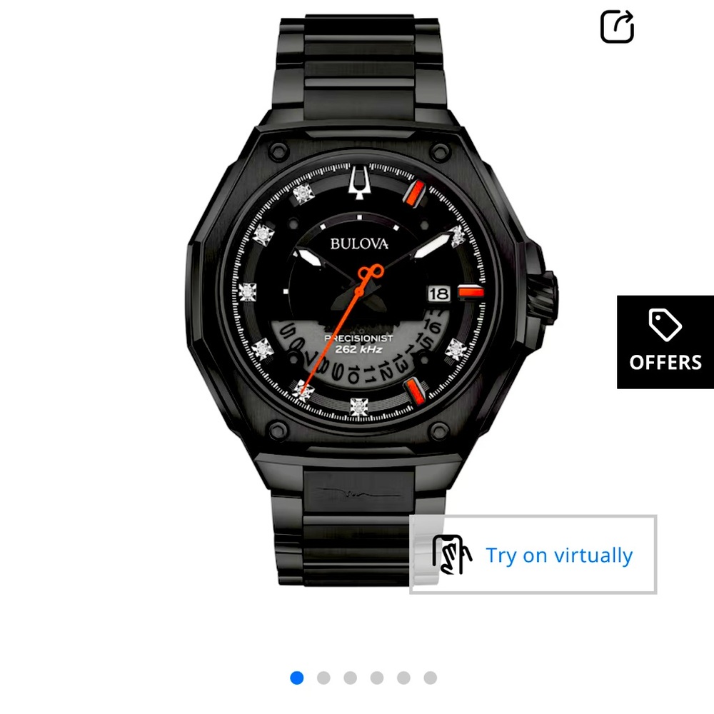 Bulova Black and Red Precisionist Smartwatch